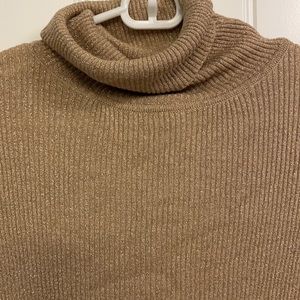 Turtle neck gold top
